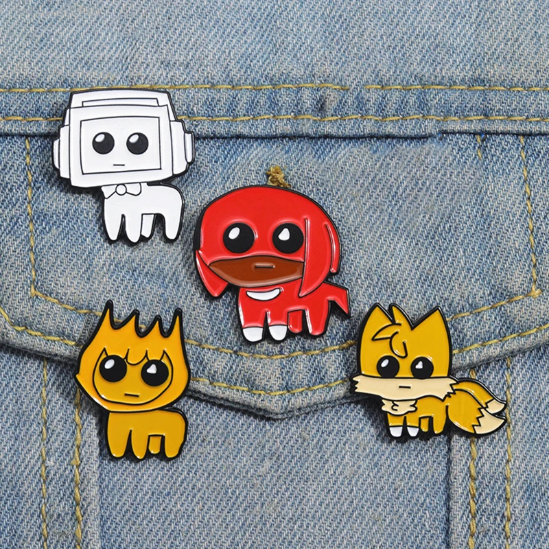 Creature Autistic Meme Pines Lapel Badges Cartoon Jewelry Gift for Kids Friends Autism Awareness Enamel  Brooch Custom Tbh