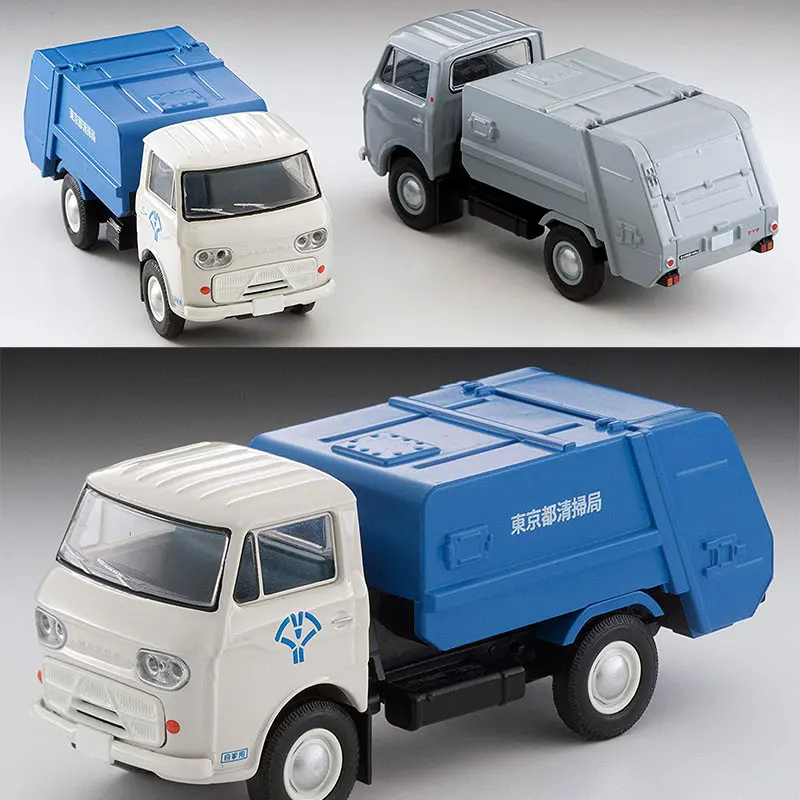 Takara Tomy รถบรรทุกขยะ1:64 tlv LV-186a รถกวาดเมือง nisaki โมเดลรถยนต์จำลองทำจากอัลลอยหล่อ LV-208a ของเล่นสำหรับเด็กผู้ชาย