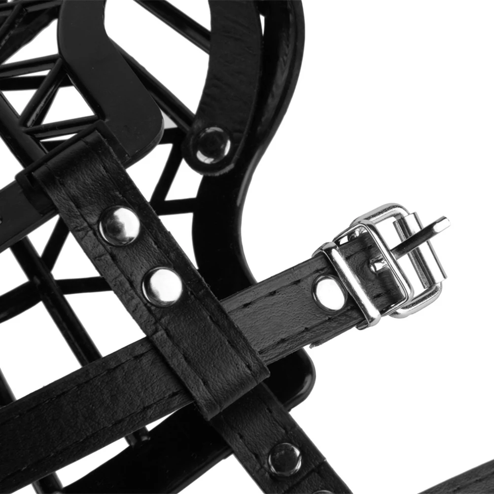 

Basket Dog Muzzle Strong Nylon Plastic Anti Biting Barking Chewing Adjustable Strap Quick Release Buckle Cage Mouth