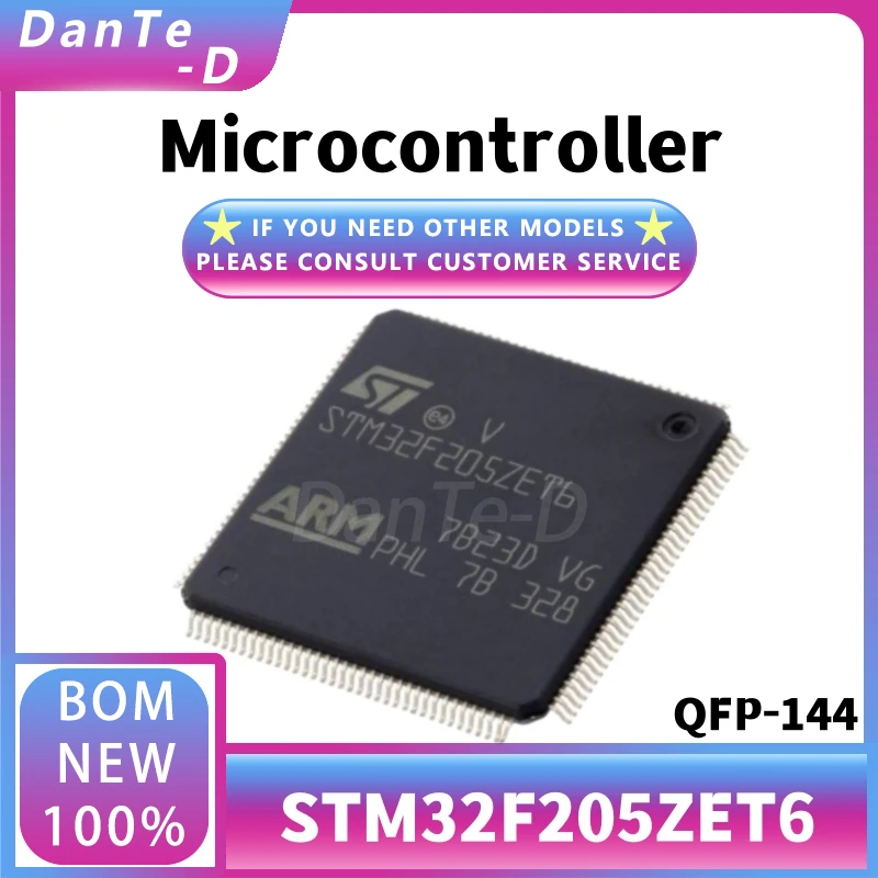 STM32F205ZET6 New Original 8/16/32 Microcontroller Chip QFP-144