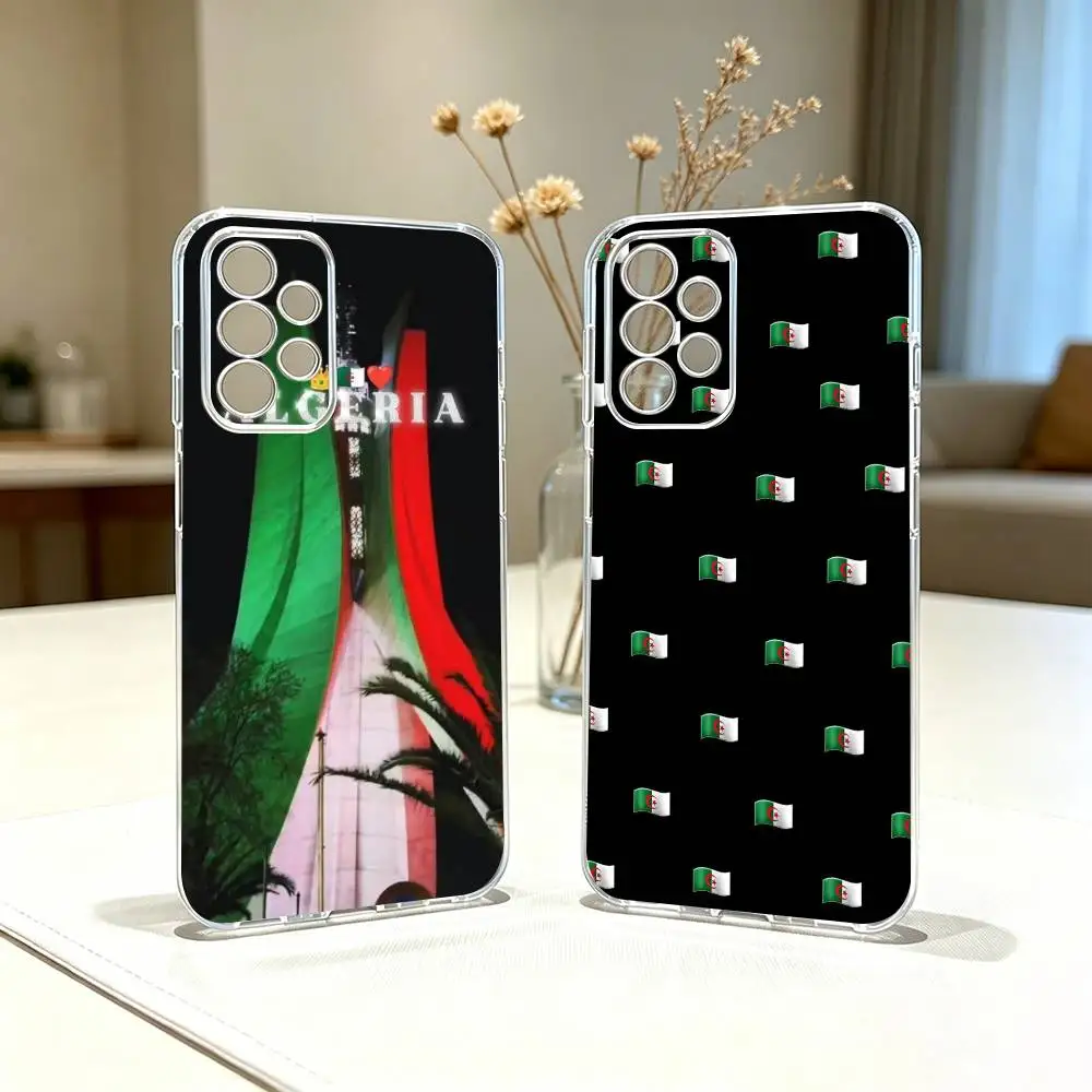 A-Algeria-a Flag-g   Phone Case For Samsung S25,S24,S21,S22,S23,S30,Ultra,S20,Plus,Fe Transparent Cover