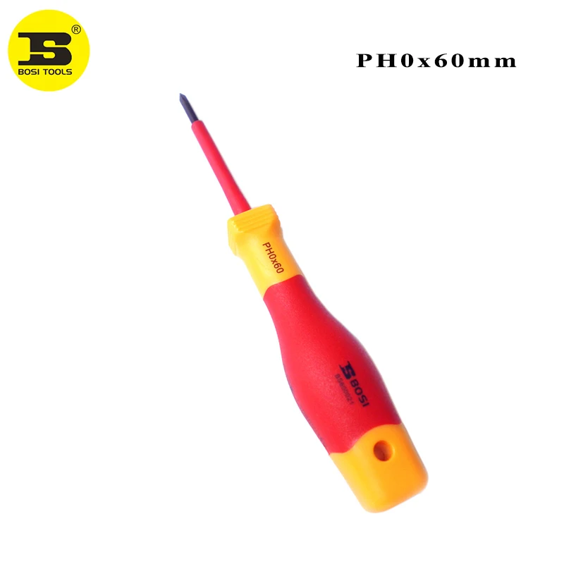 

BOSI Germany VDE Insulation PH0x60mm Screwdriver Electrician Tool Magnetic BS600021