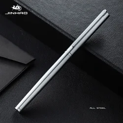 JINHAO 126 Platinum Fountain Pen All Steel Fine Nib Financial Office Student School Office Supplies Ink Pens Stationery PK 9019