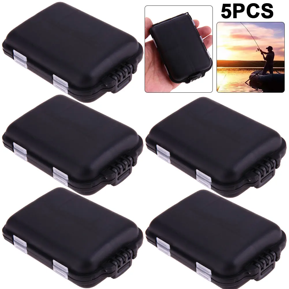 Picture 6: 5Pcs Fishing Tackle Box 10 Compartment Spoon Hook Bait Storage Case Mini Gear Pesca