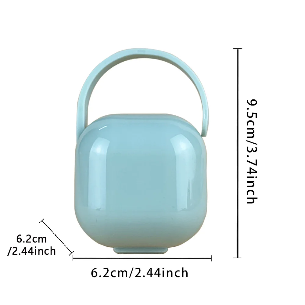 Lightweight Pacifier Case Portable Pacifier Holder For Newborn Dustproof Teething Storage Box Daily Essentials Text Pattern