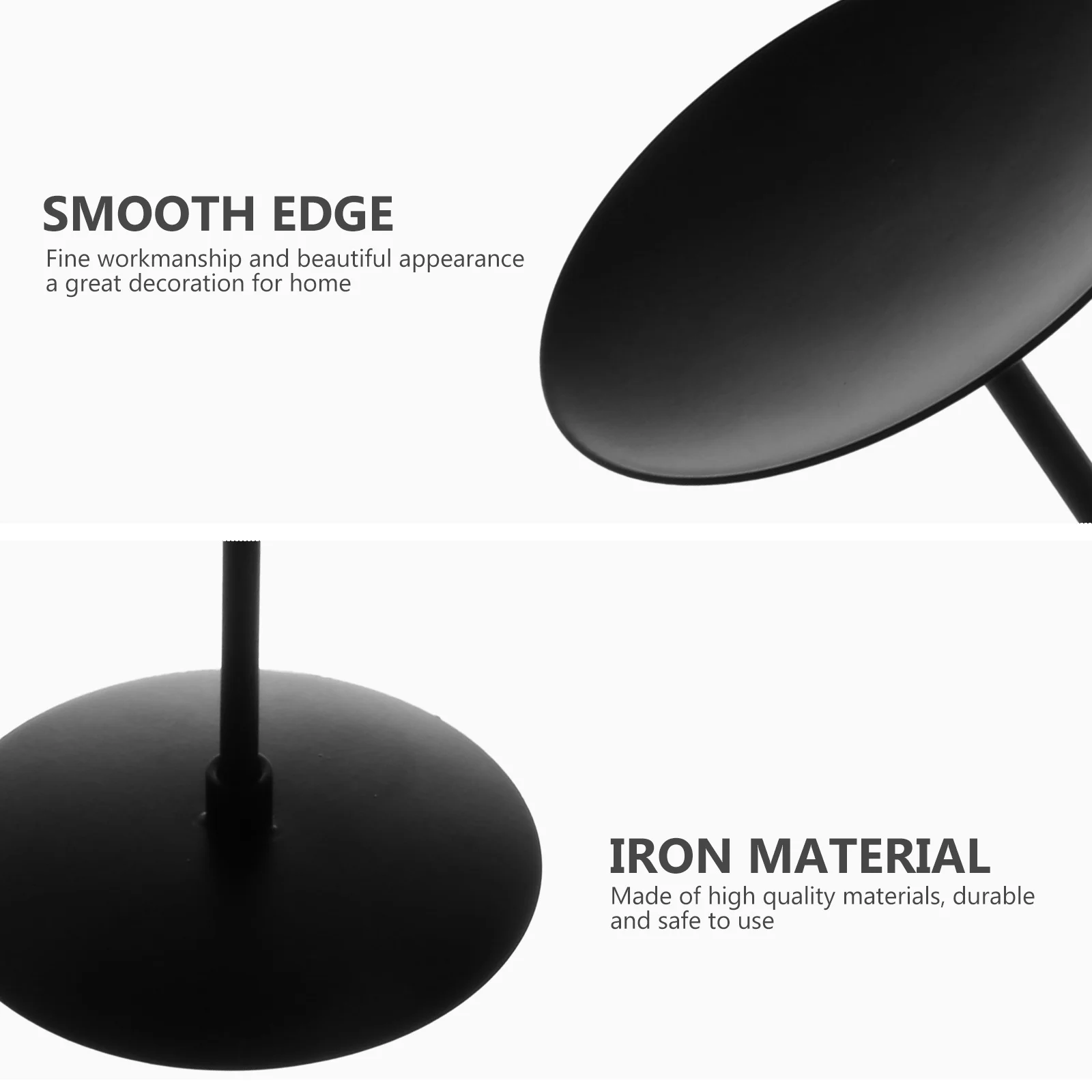 3 قطعة تقف الحديد الأسود حامل نمط الرجعية للمنزل ديكور حفل زفاف سطح المكتب زخرفة الحديثة Tealight حامل