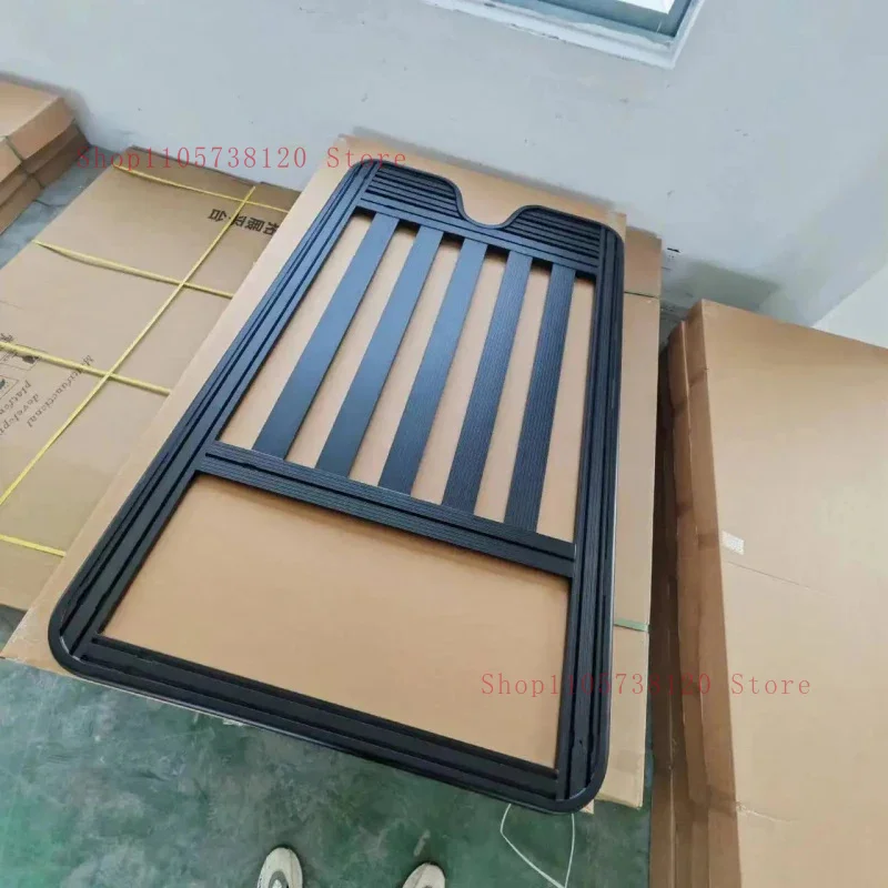 Stainls Steel Top Cargo Cer Black Powder Coating Roof Rack Mount Platform Fit Traveler Exterior Accsori