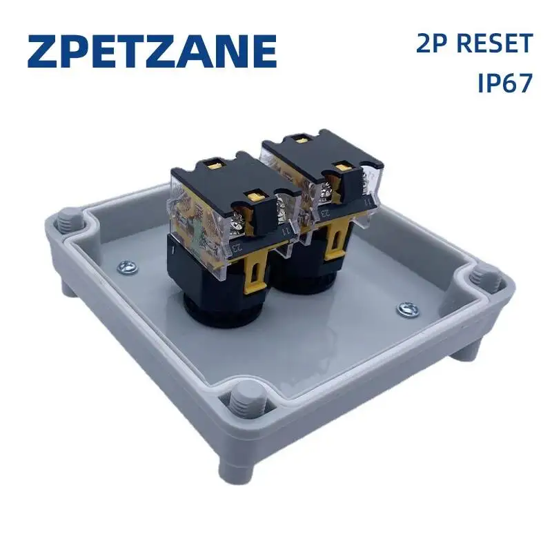 Picture 5: Two Positions Push Button Switch 22mm Protective Waterproof Box IP67 Control Distribution Operation 10A 1NO1NC