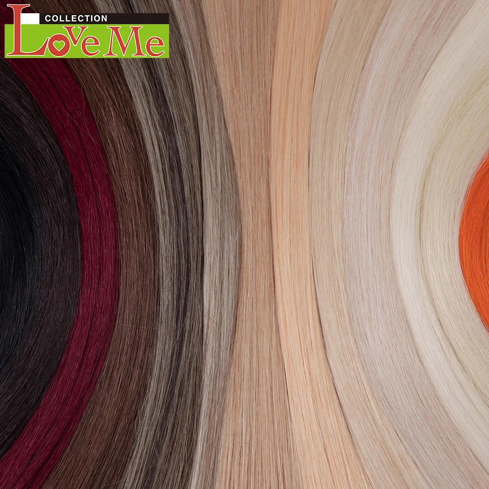 26 inch Yaki Straight Hair Extensions Salon Synthetic Hair Bundles High Temperature Fiber Ombre Blonde Fake Hair