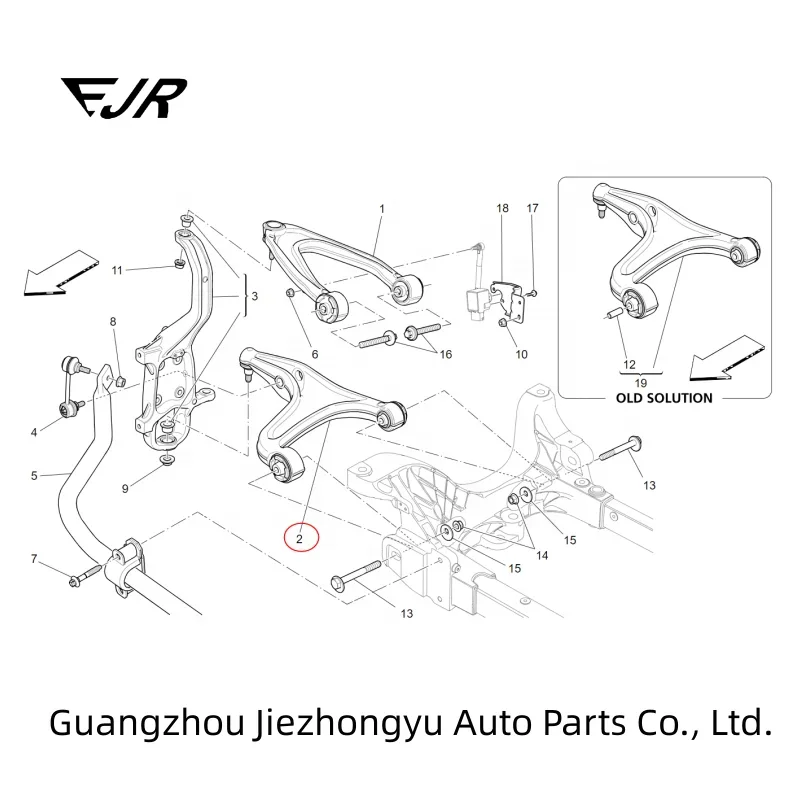 Para Maserati Ghibli/M157 Quattroporte/M156 brazo de Control de suspensión inferior delantera de un lado 670006933 673007125 673007126 670107802