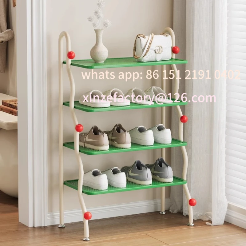 

Customizable wieszak na buty dziecięce do przedpokoju, oszczędzający miejsce organizer na buty, smukła wielowarstwowa półk