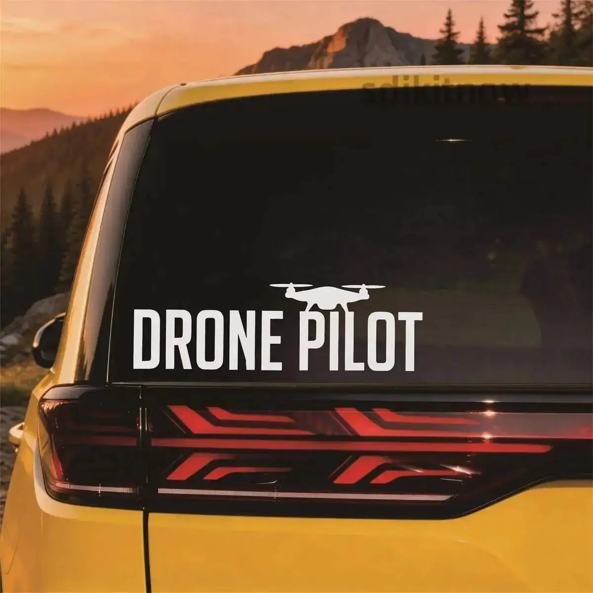 Drone Pilot Graphic Car Decal Waterproof Window Door Outdoor Vinyl Side Window For Lada Haval Geely Chery UAZ Toyota Mitsubishi