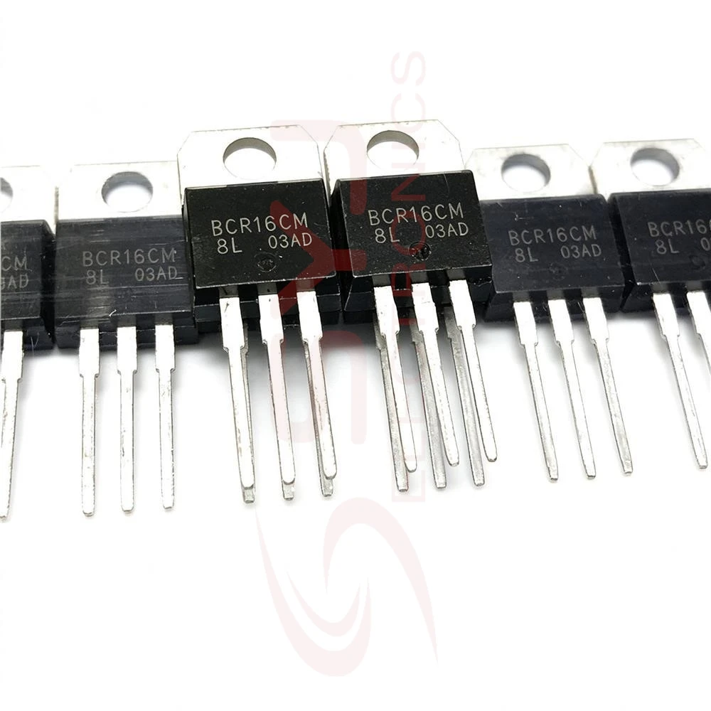 5PCS BCR16CM-8L 16A 400V TYN616 MAC224A-4 200V 40A RU190N10R 100V 190A STP4N62K3 4N62K3 620V 3.8A 2N6504 50V 25A TO-220