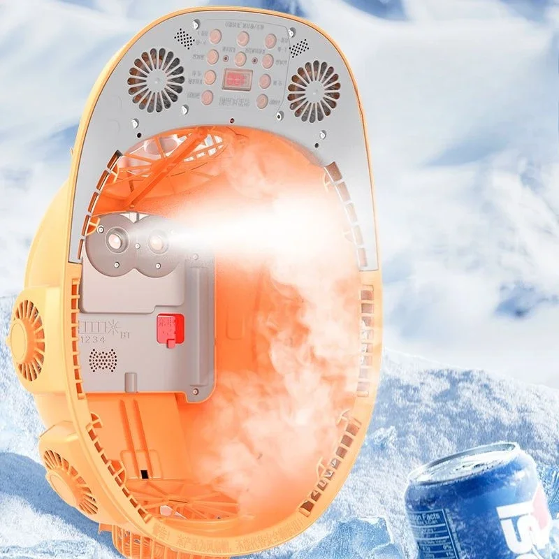 Construction site fan cap powerful fan summer cooling lithium battery rechargeable battery life construction site new sunscreen