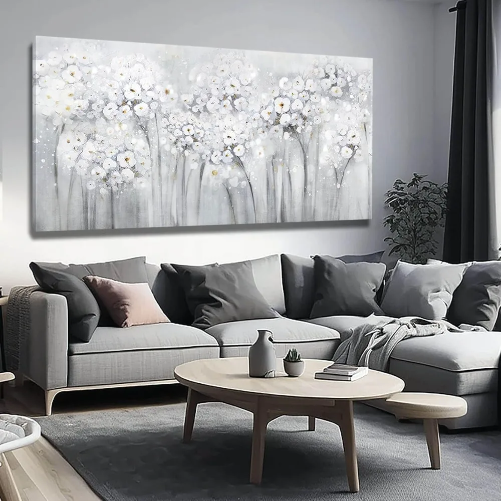 

Картина маслом «Цветущий пейзаж» для декора стен в гостиной, спальне, кухне, офисе, доме