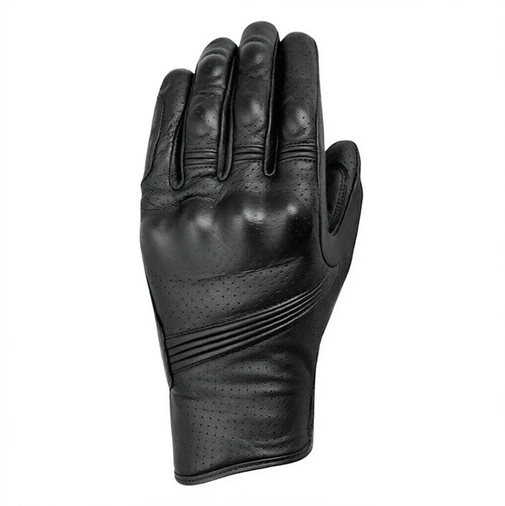 New Fly1 Netherlands Motorcycle Glove Black Genuine Leather Motorbike Gants Moto Off Road Racing Gloves Men