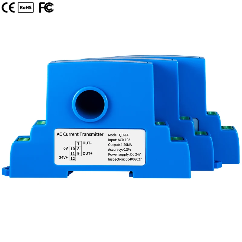 DC 0-10A 0-50A 0-100A 0-150A Silny przeciwwyłkowy konwerter sygnału prądowego 4-20mA 0-10V 0-5V RS485 Przetwornik prądu stałego