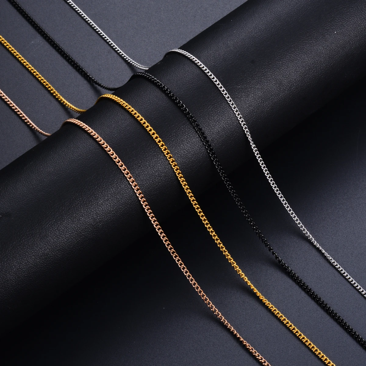 

Wholesale 10pcs/lot Width 1.5mm/2mm Chain Necklace Waterproof Stainless Steel Link Chain Necklaces For Women Jewelry 4 Colors