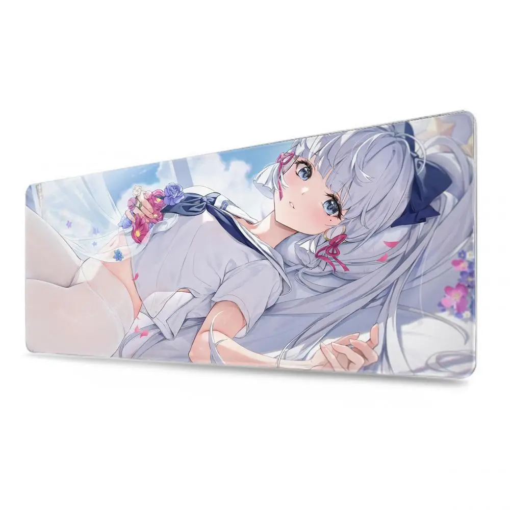 Hololive Amane Kanata Mouse Pad Gaming Mousepad Pc Accessories Keyboard Mat Desk Protector Mats Anime Mouse Pads