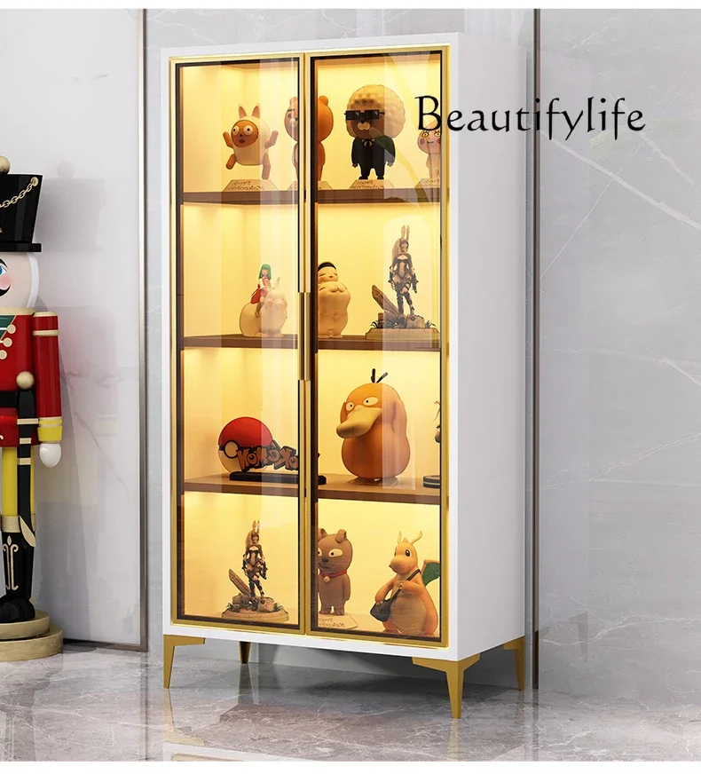 

JB Display Glass Door Bookcase Storage Dustproof Transparent Designer Simple Home Living Room Fashion