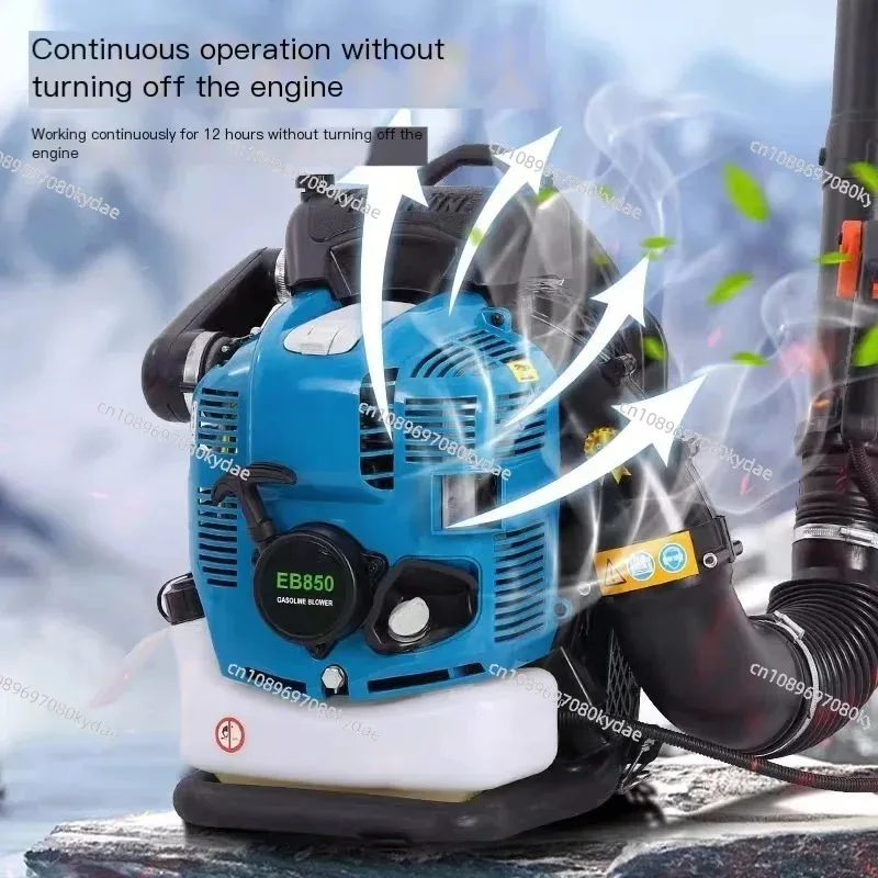 EB850 Air Blower Four-Stroke Knapsack Snow Blower Petrol Leaf Blower Leaf Vacuum Wind High Vacuum 80CC Fan