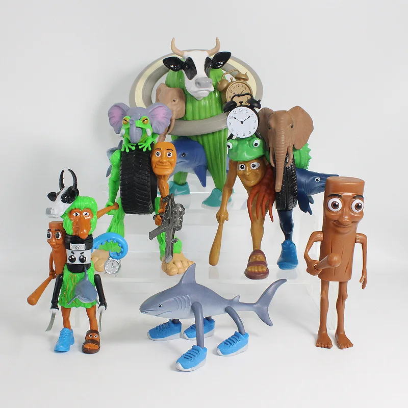 

20CM Big Model Tralalero Tralala Tung Sahur Figure Toy Doll Desktop Shark Bombardino Crocodilo Shimpanzini Bananini Gifts