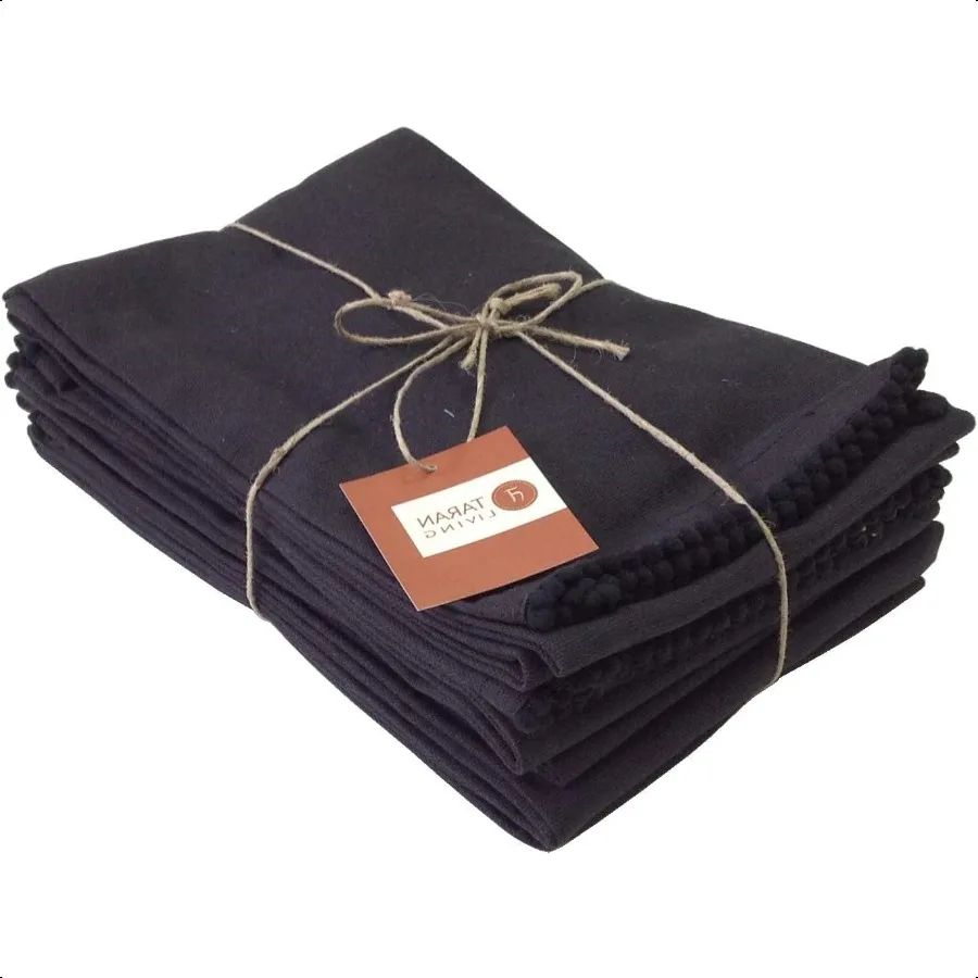 

Кухонные полотенца Полотенца для кухни Чайные полотенца для кухни Барные полотенца для ткани Полотенца для посуды Твердые 18x28 Упаковка из 6 черных