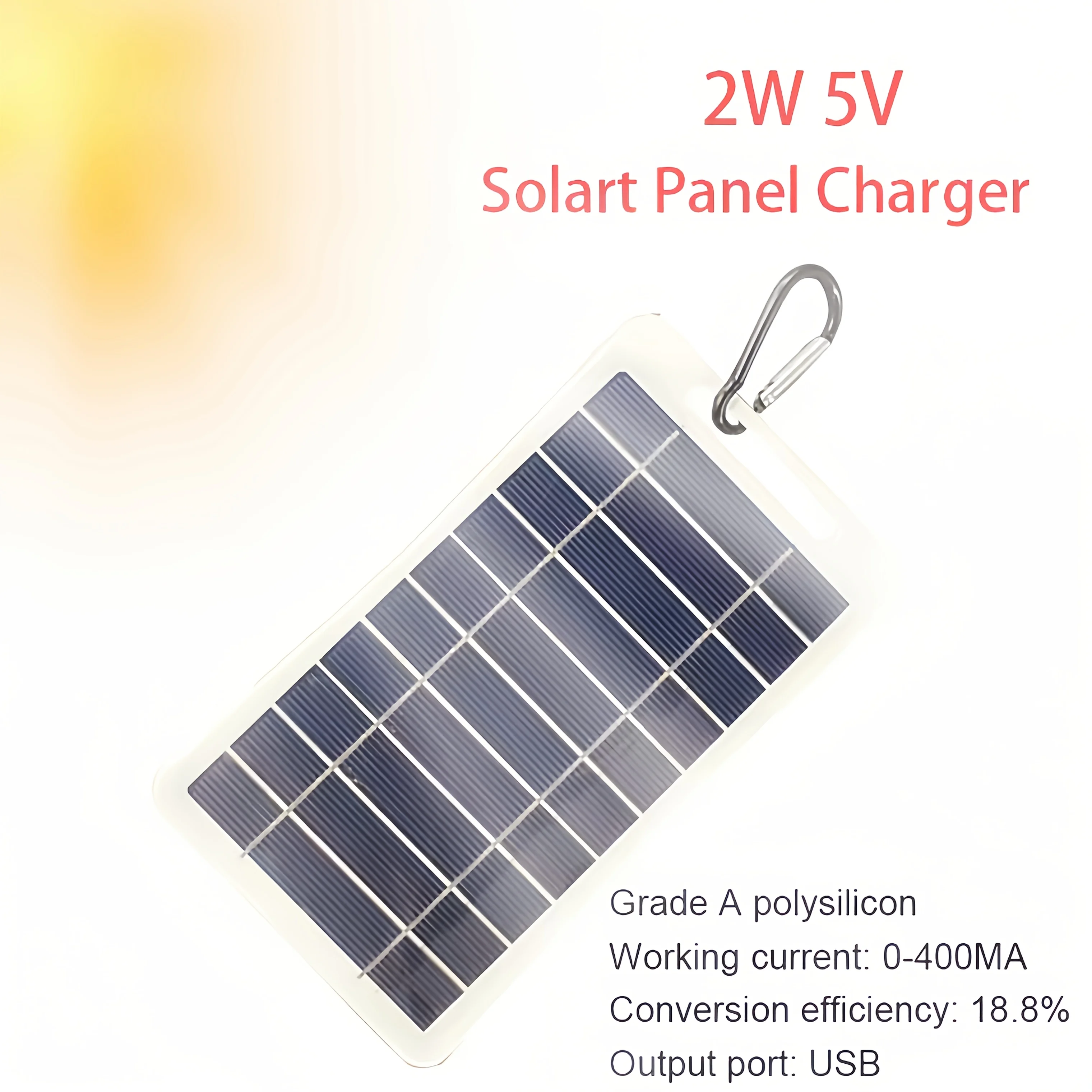 30W superschnelles Outdoor-Solarpanel, kompakt und tragbar mit USB-Schnittstelle, geeignet für Camping.