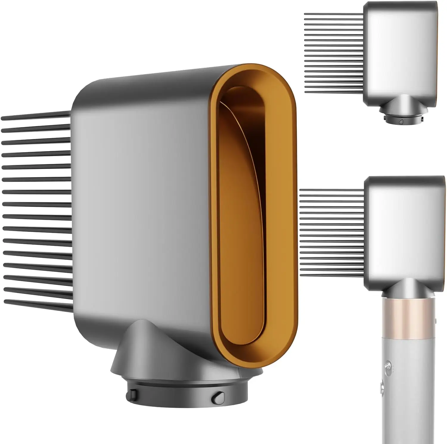 Wide Tooth Comb Nozzle for Airwrap - Pre-Styler Dryer Attachment to Create Length, Add Volume & Enhance Texture