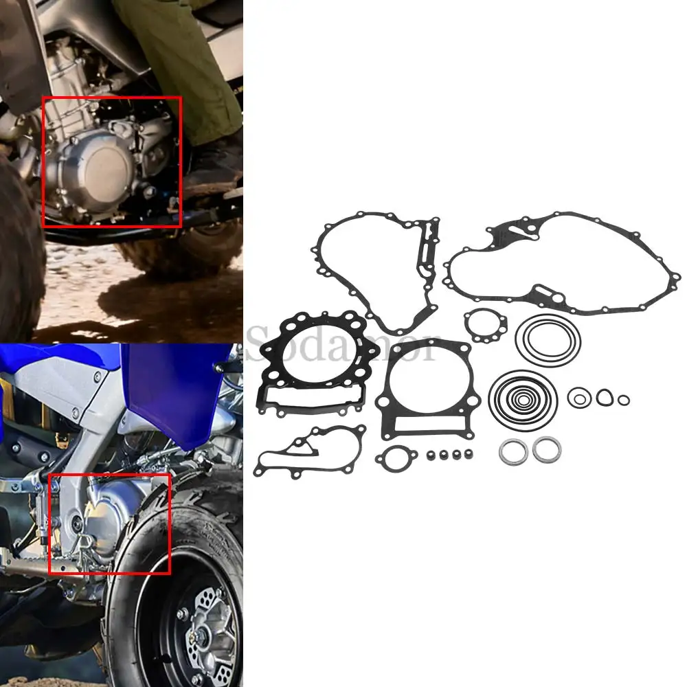 ATV Accessories New Complete Engine Gaskets Kit For Yamaha Raptor 700 YFM700 YFM700R YFM700RSP YFM700RSE 2006-2014