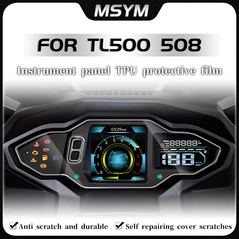 Motorcycle Instrument Dashboard Cluster Scratch Protection Film Screen Protector Accessories For SYM TL500 508 TL508 TL500