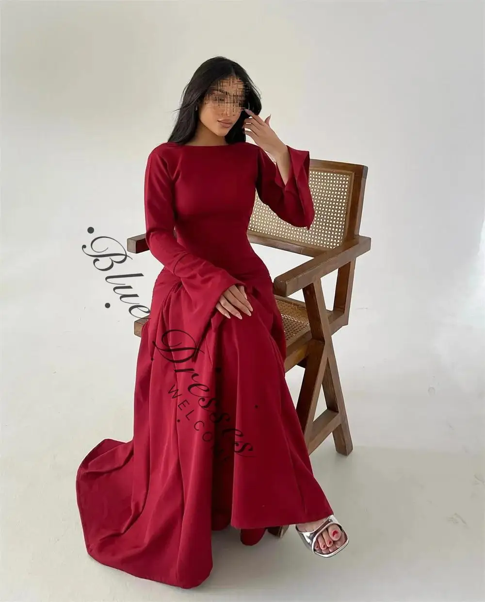 customized Mermaid Woman Formal Prom Gown Ankle Length Elegant Customized Sweep Train New Evening Dress 2026 - view 3