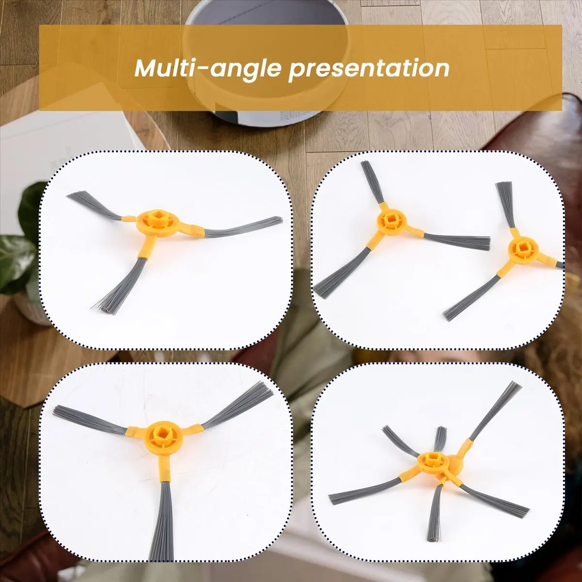 

T33C 2 шт. боковые щетки для робота-пылесоса T550W T560H, сменные аксессуары для уборки дома