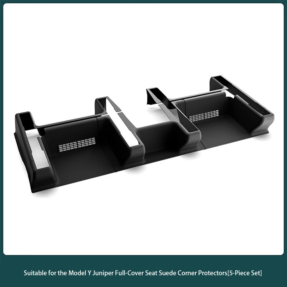 For Tesla Model Y Juniper Model Y L 2025 2026 TPE Under Seat Corner Guard Seat Slide Rails Protector Cover Anti-Kick Decoration