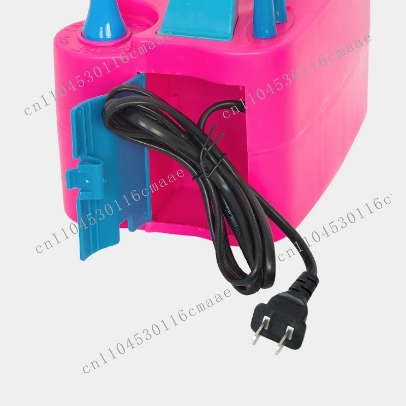 

NEW Pink/Blue/Rose Red Electric Air Balloon Pump 220V 600W Portable Dual Nozzle Inflator/Blower for Party Decoration