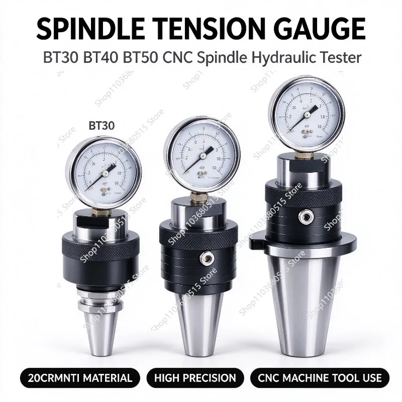 Spindle Tension Gauge BT30 BT40 BT50 Hydraulic Dynamometer Tester 20CrMnTi for Milling Lathe