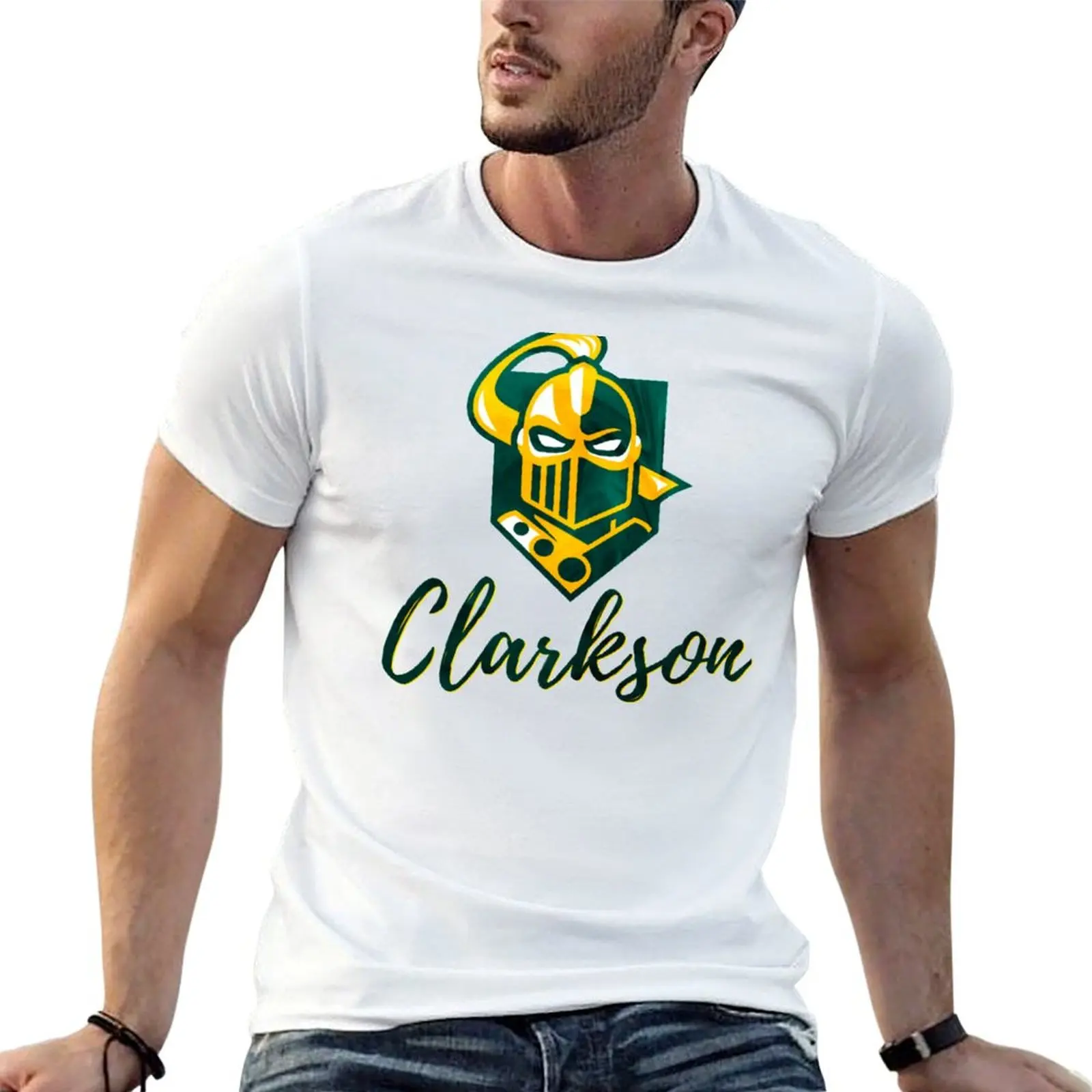 

Clarkson University (2) T-Shirt t shirt man cotton anime t shirts oversize T-Shirt