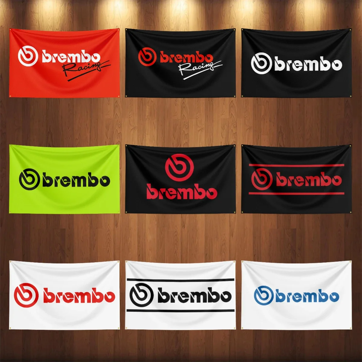 3x5Ft Brembos Auto Parts Flag Car Truck Brake Parts Accessories Banner Garage Outdoor Decoration Tapestry Poster Racing