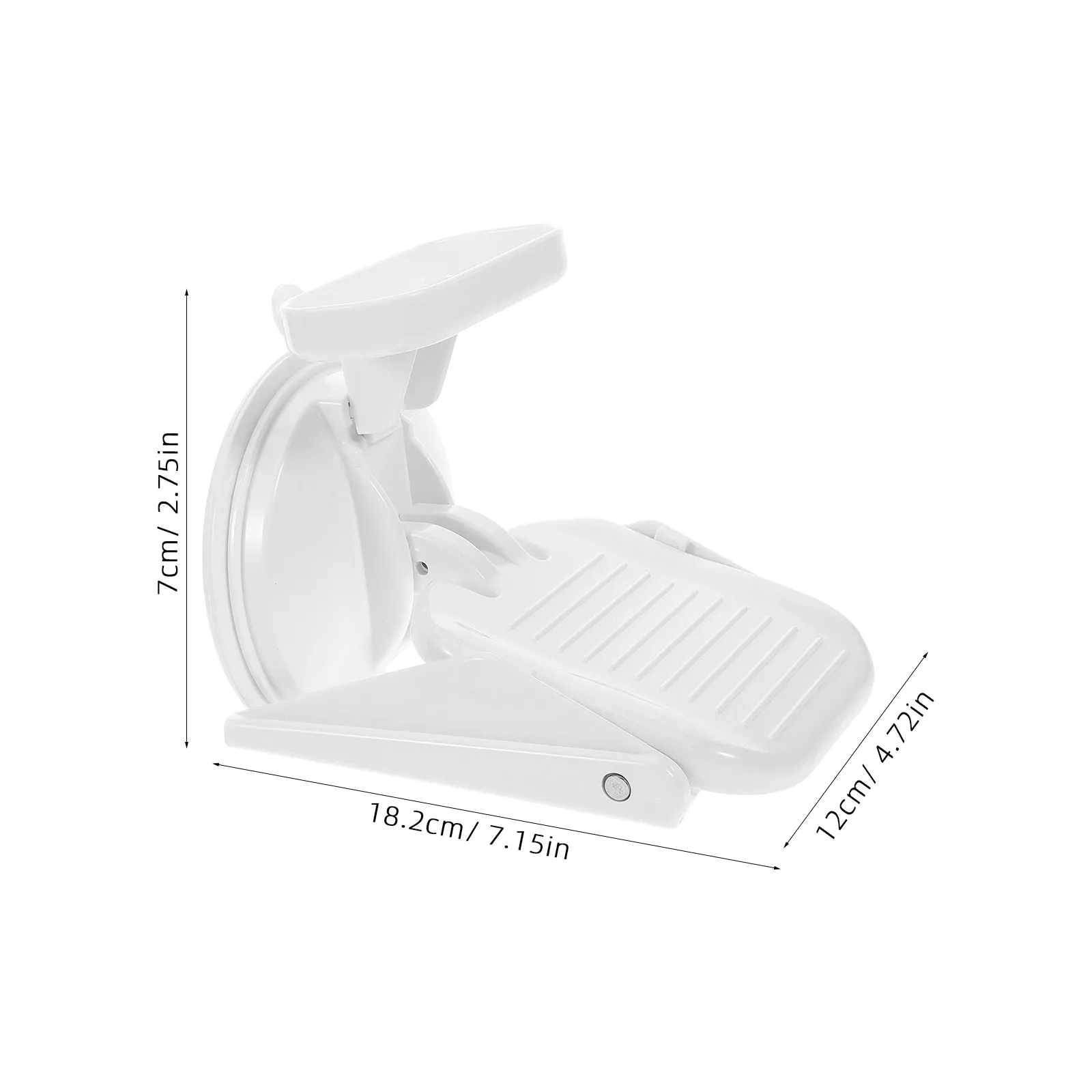 Shower Foot Rest with Strong Suction Cup Foldable Plastic Design for Leg Washing Shaving Elderly Pregnant Women Foot Pedal Soap