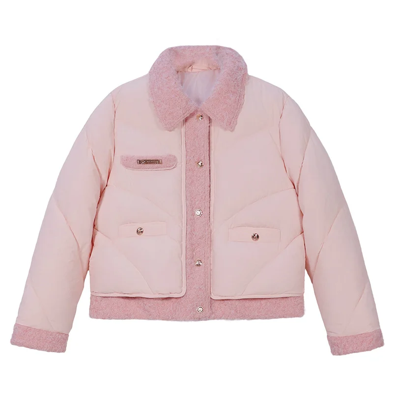 

Новая зимняя хлопковая куртка с воротником, женская модная короткая стильная толстая куртка с длинными рукавами, универсальный однобортный топ