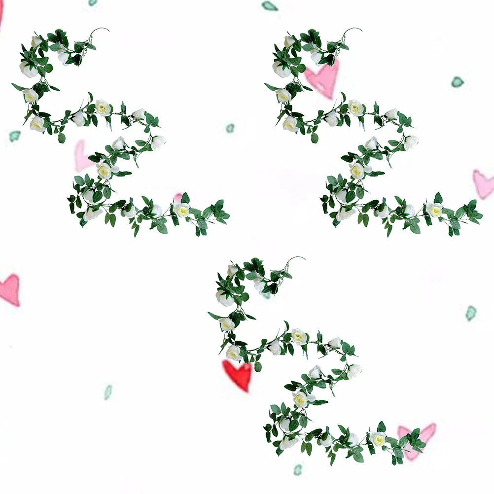 

3 Pcs Household Decor Artificial Garland Light Decorations for Home Rattan Photography Props