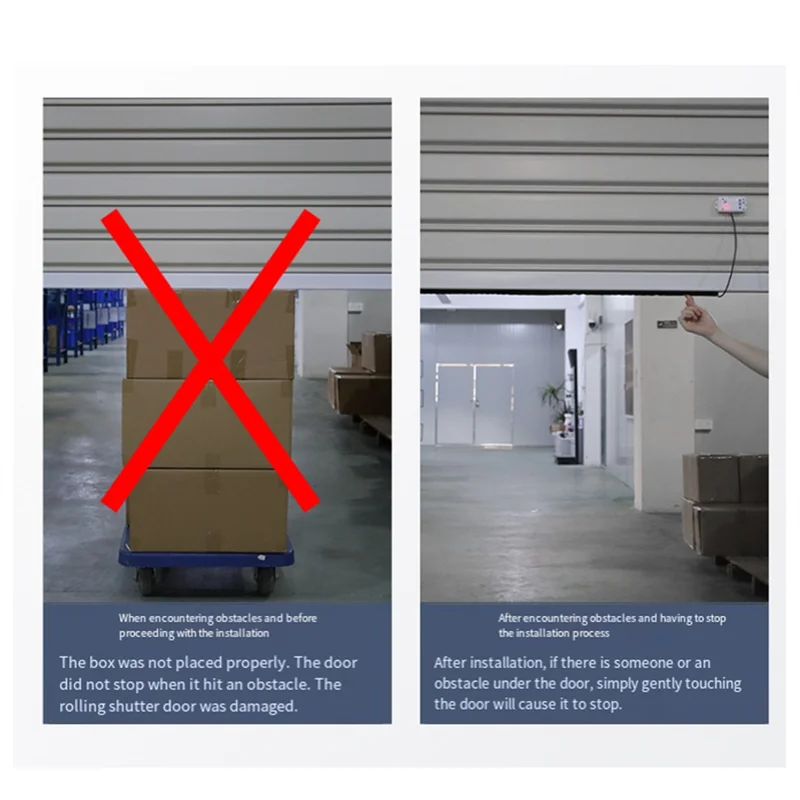 

【T07A】Rolling Shutter Door Stop External Motor 433 Stop Tubular Motor Encountering Resistance 1 Meter Wire Included