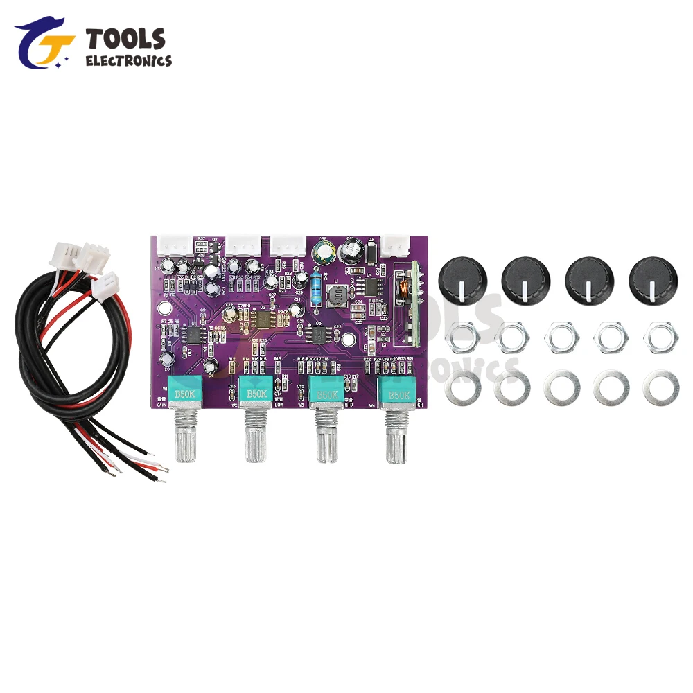 DC 9-29V TINE5532 Preamp Tone Board Front-End Amplification Board Outdoor Speaker Front-End Tuning Amplification Board