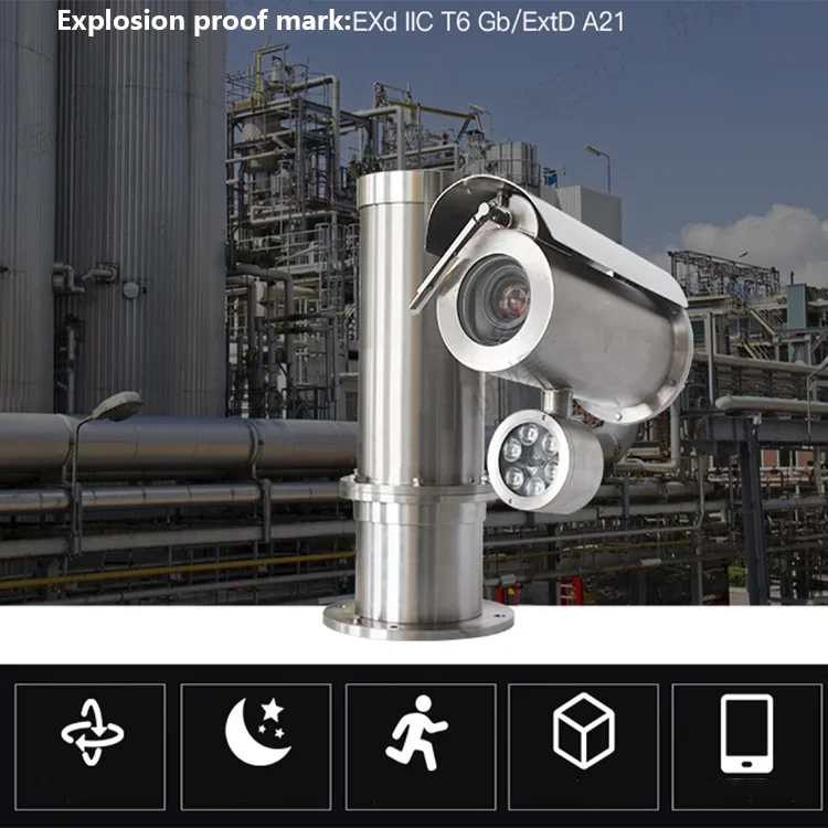 BL-EX9020IAW HD Аналоговая 700-проводная взрывозащищенная аналоговая камера PTZ с 20-кратным зумом и стеклоочистителем, непрерывное вращение на 360 градусов