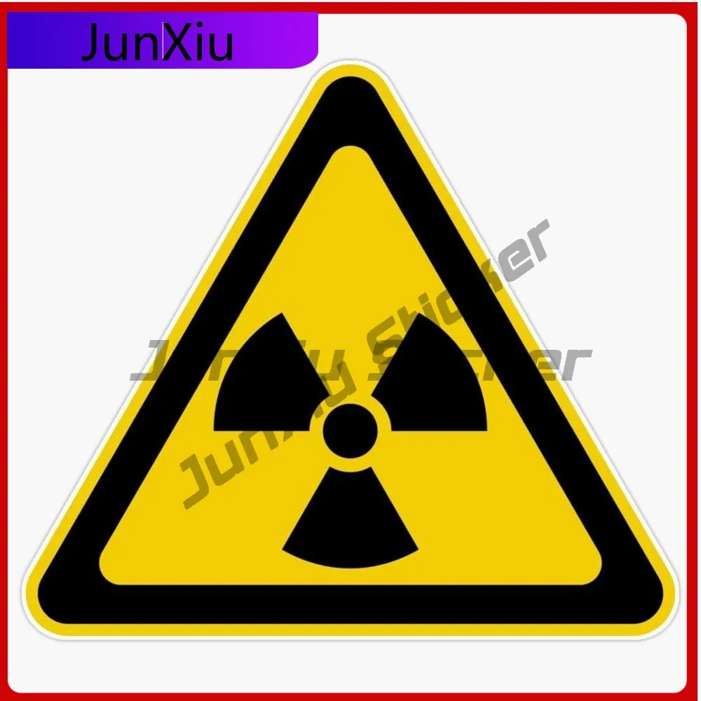 

Radioactive Symbol Warning Sign Radioactivity Radiation Yellow Black Triangular Vinyl Waterproof Sticker Decal Car Laptop Wall
