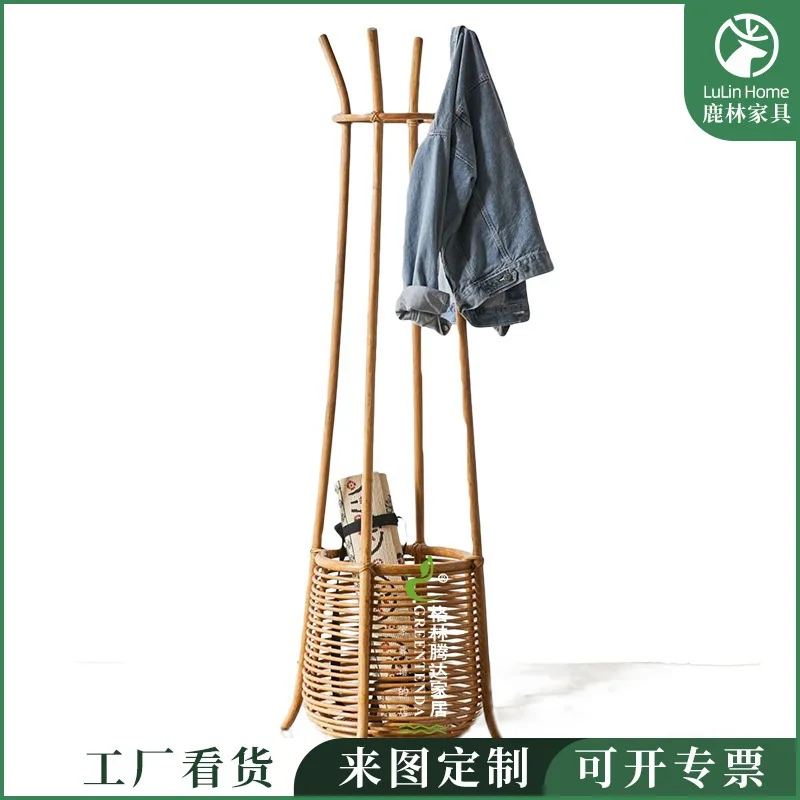 Nordic ins Garderobe B & B Hotel Rattan Boden Hängen Kleiderbügel Tür Hängen Kleiderbügel Rattan Handgemachte Rattan