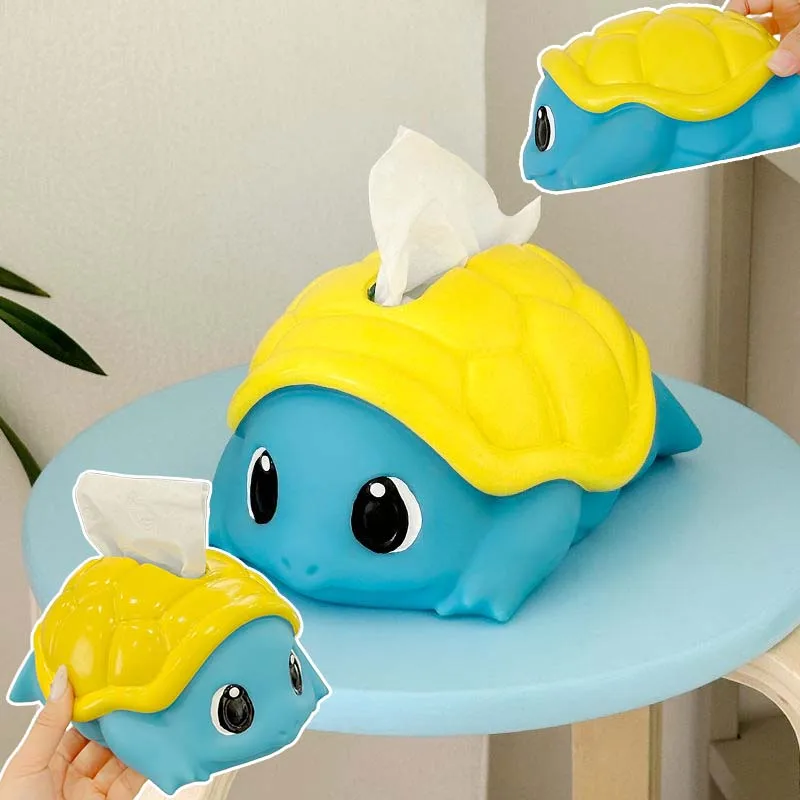 

Squirtle Tissue Box Cartoon Creative Napkin Holder Paper Case Organizer Ornament Desktop Tissue Holder Kitchen Tissue Box Gifts