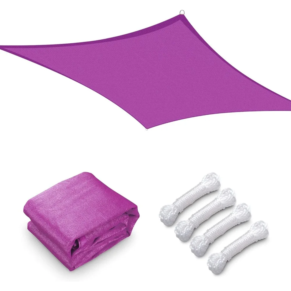 

1 Pack 22'x23' Rectangle Sun Shade Sail Fuchsia 97% UV Block Commercial Events Pergola Canopy Replacement DIY Raw Material Carp