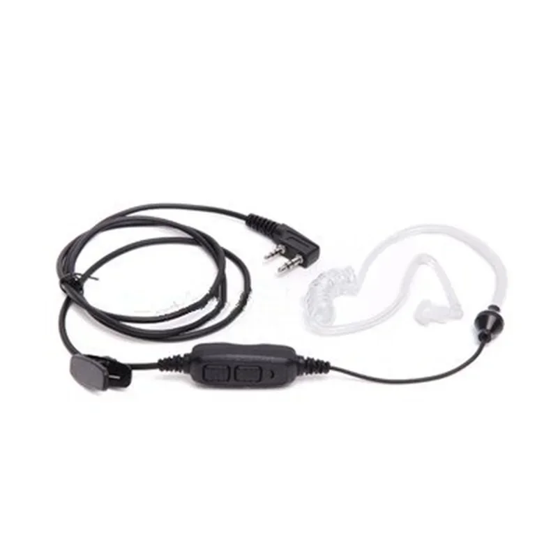 Auricular de conducto de aire PTT Dual con micrófono para Baofeng, Radio bidireccional, UV-82, UV 82, UV82L, UV-89, TK3207, tk3118accesorios