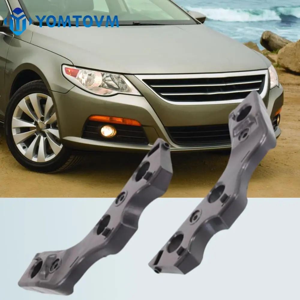 1 Pair Front Bumper Bracket Left & Right Side 3C8807183A 3C8807184A For Volkswagen VW CC 2009 2010 2011 2012